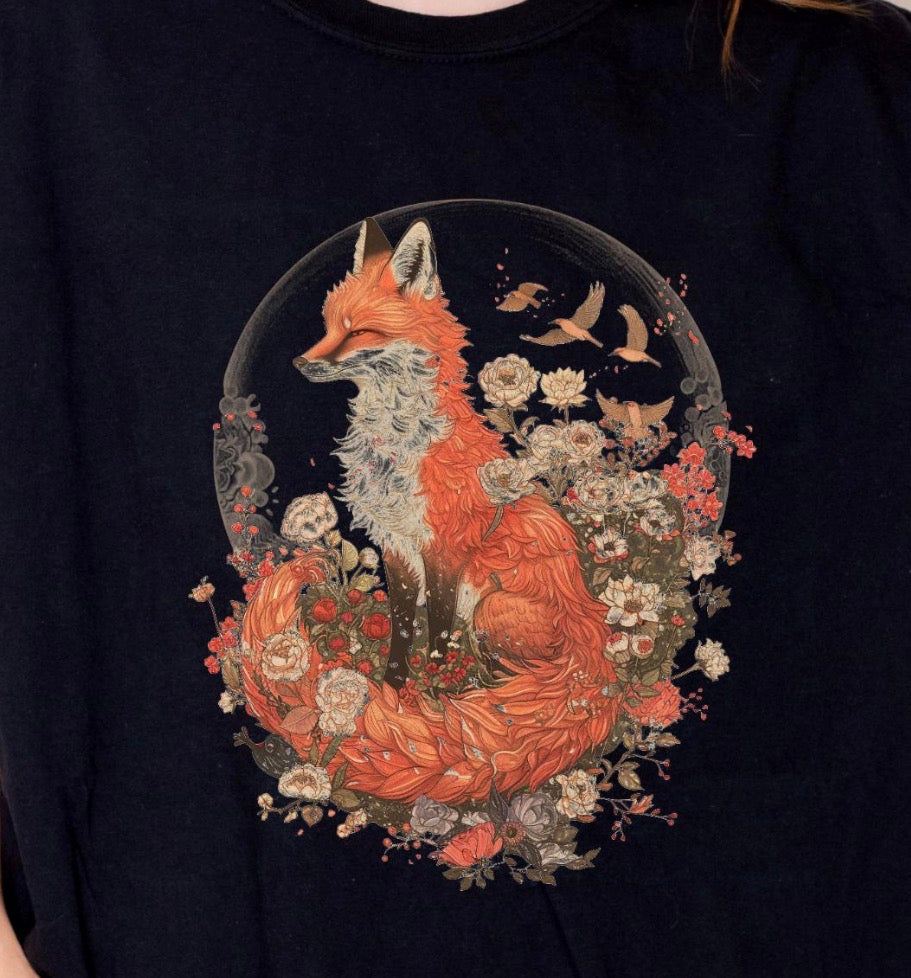 Floral Fox - MTO Shirt