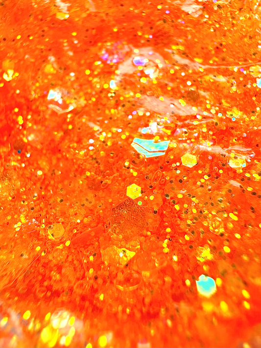 Orange Fanta Glitter Gel