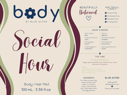 Social Hour • Body Mist