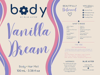 Vanilla Dream • Body Mist