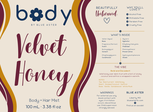 Velvet Honey • Body Mist