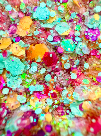 Sherbet Swirl Glitter Gel