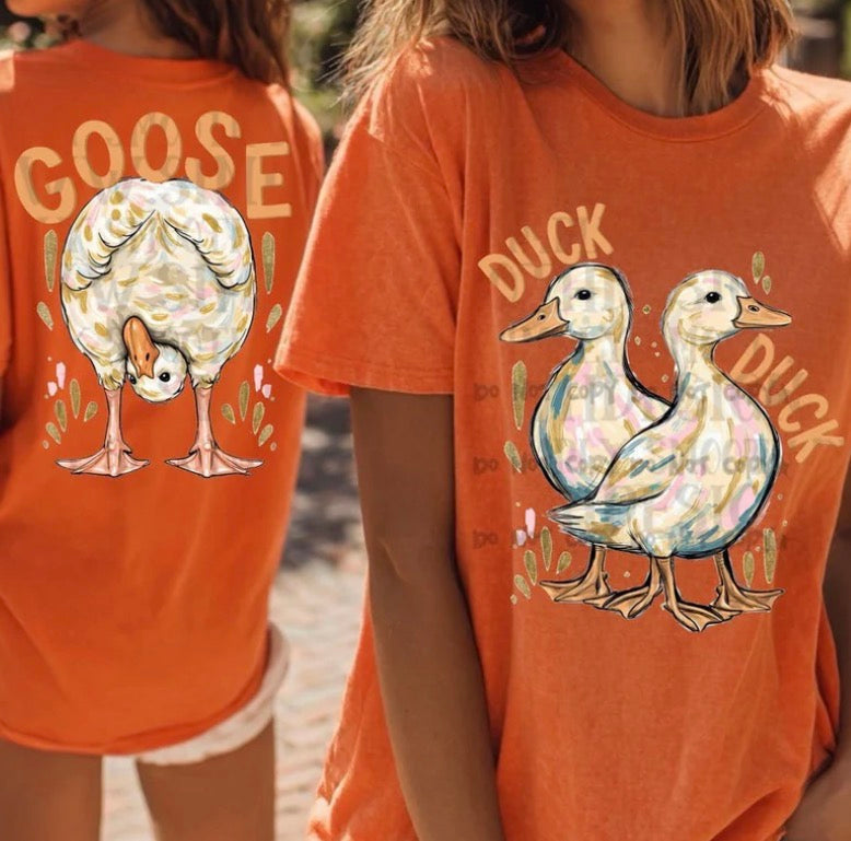 Duck Duck Goose Front and Back Full Set - MTO Shirt