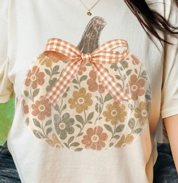 Floral Pumpkin - MTO Shirt