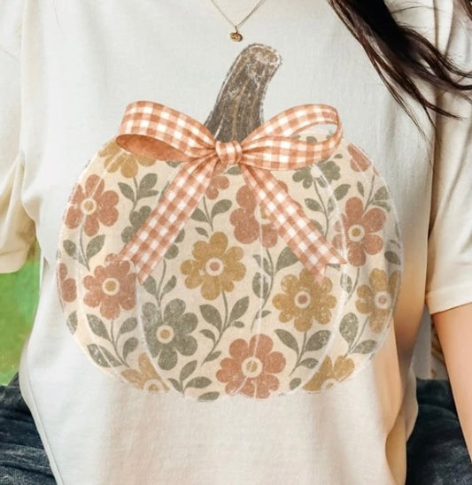 Floral Pumpkin - MTO Shirt